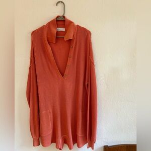 Free People Beach (Picnic Sweater Romper) long sleeved romper with pockets